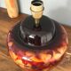 Vintage ceramic lamp by L. Drimmer