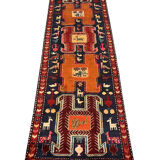 Lankaran persian runner rug handwoven traditional wool area rug - 89x285cm