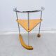 Postmodern chair in chrome and wood, 1980