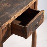Antique solid wood table – Chinese side table with drawer – circa 1900