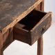 Table ancienne en bois massif – Table d’appoint chinoise avec tiroir – circa 1900