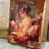 Reproduction de "La Liseuse Fragonard"