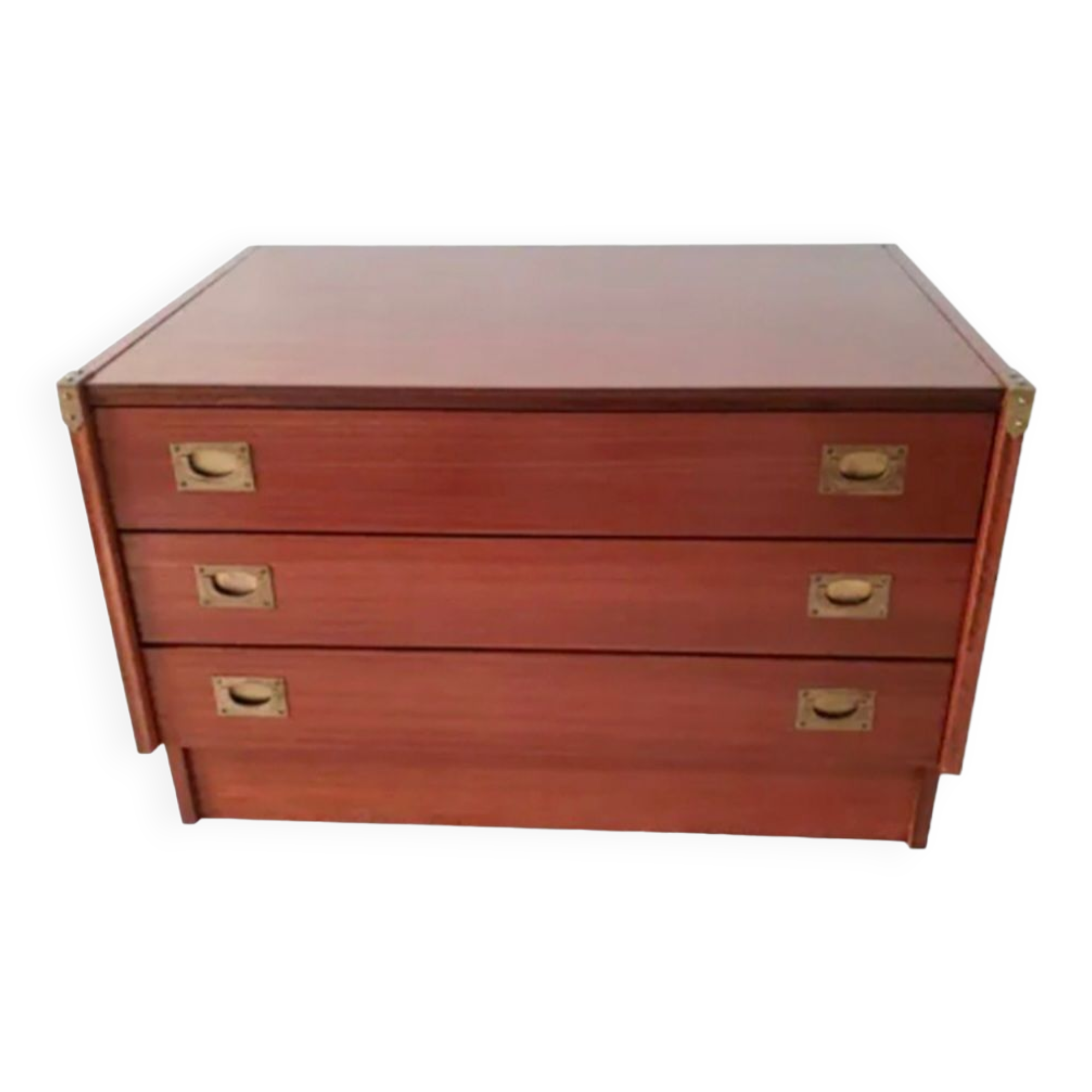 Low bass chest of drawers navy style