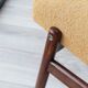 Fauteuil vintage jaune bouclé 1970