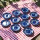 11 assiettes anglaises signées Enoch Wedgwood "Avon Cottage"