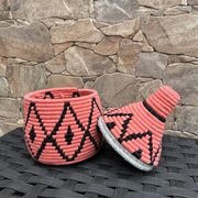 handmade, Moroccan basket, African basket, woven bowl, wall basket.