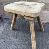 Brutalist rustic farmhouse stool