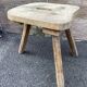 Brutalist rustic farmhouse stool