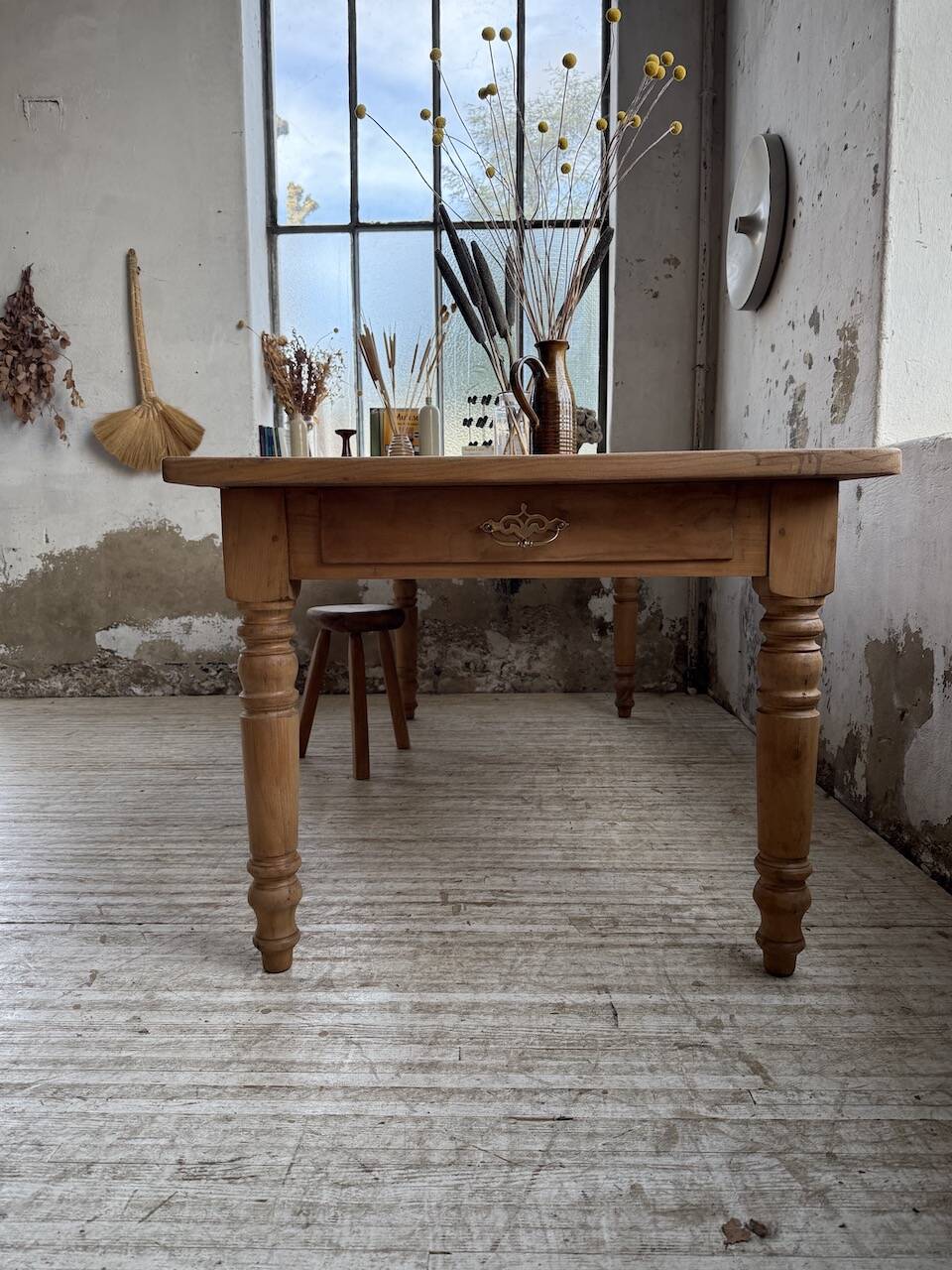 Table de ferme en merisier