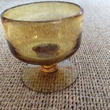 Bubbled glass bowl