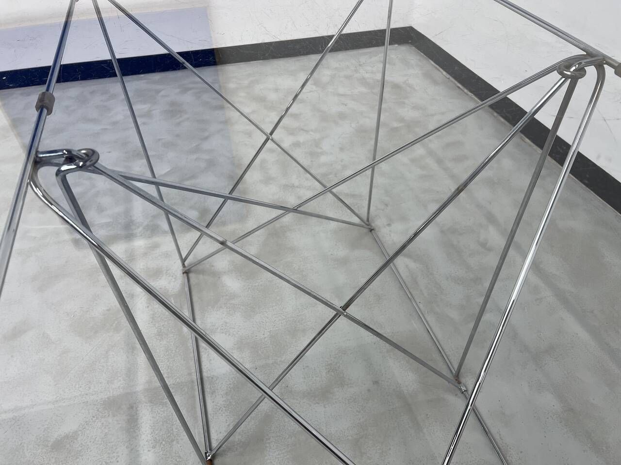 Dining table with folding base by Max Sauze Studio, France, 1970s