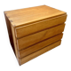 Wooden drawer chest in the style of Maison Regain, 1980s.