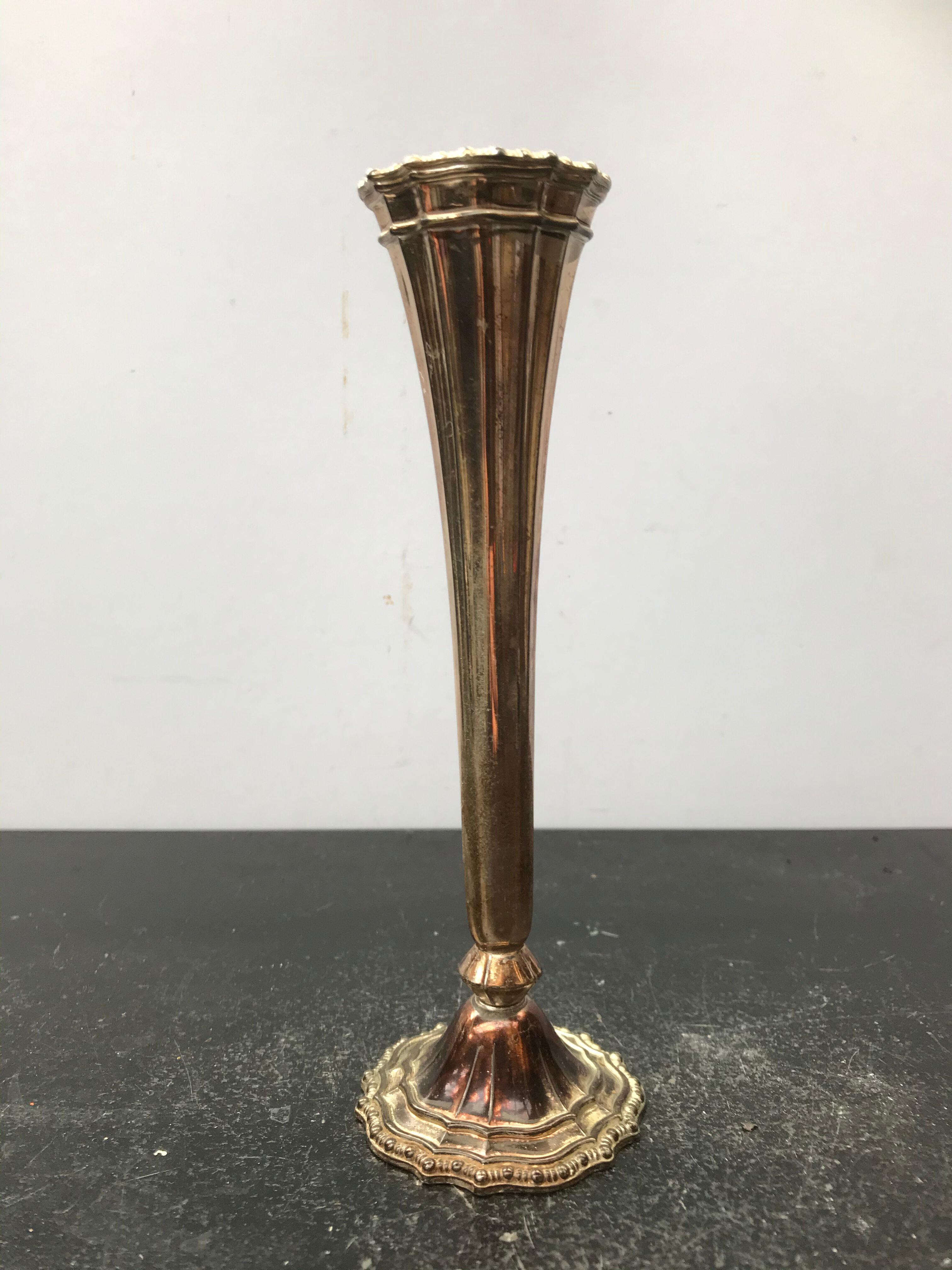 Former vase soliflore avon metal made in France vintage