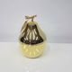 "Pear" ice bucket, gold-colored, gold-finished material, designed by H. Tur