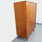 Vintage Scandinavian-style teak wardrobe from the 1960s