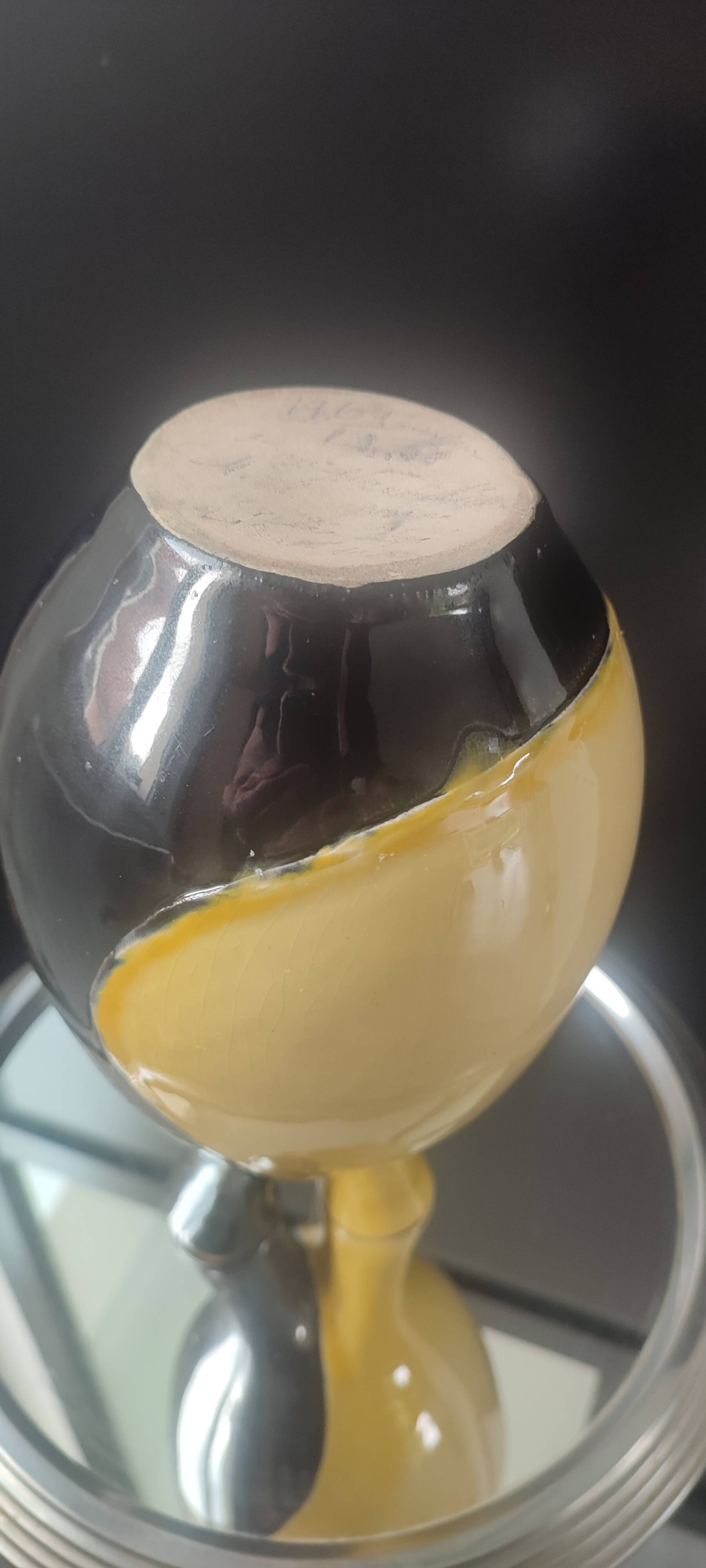 Two-necked vase Vintage ceramic 1964.