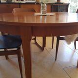 Scandinavian extensible table, butterfly extension circa 1960