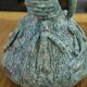 Designer ceramic vase in terracotta signed 1968