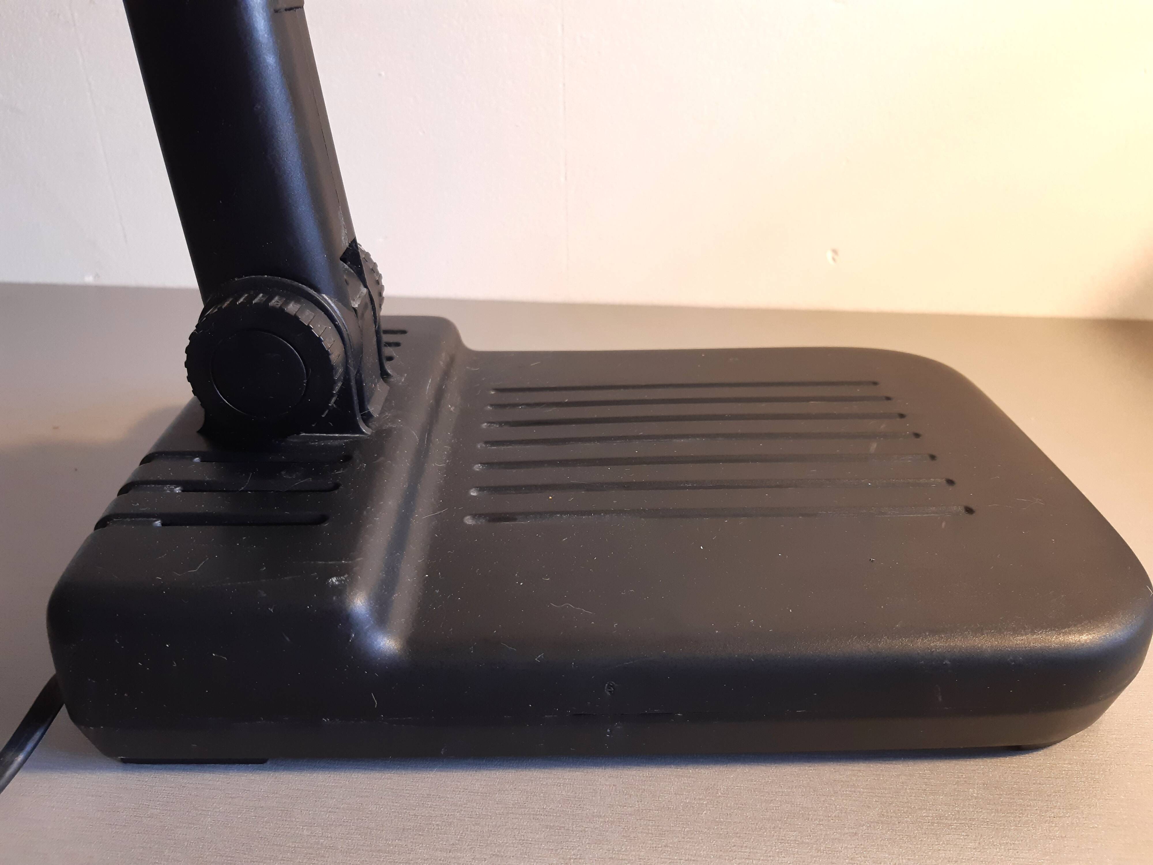 Vintage industrial black LIVAL desk lamp