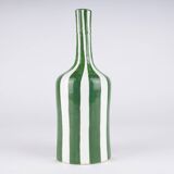 Handmade vase with large stripes