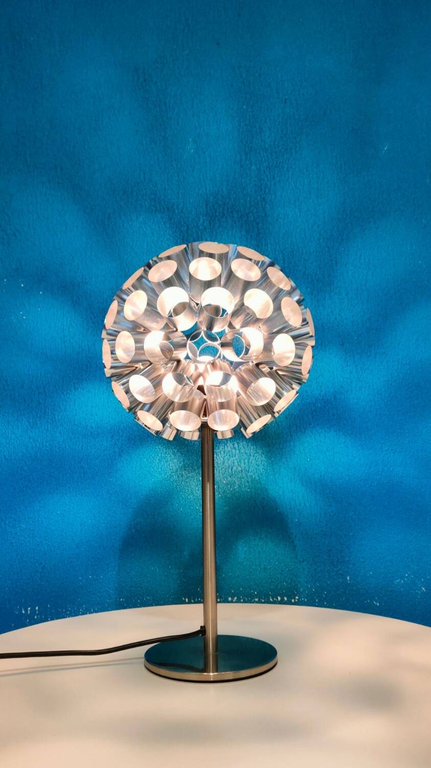 Kennwel space age lamp 1990 aluminum tube.