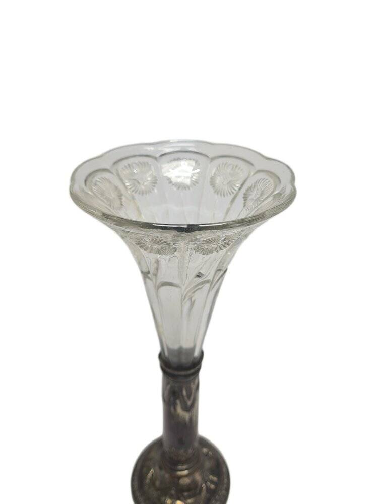 Art Nouveau French flute vase, 1900s