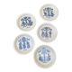 Set of five royal sphinx dessert plates Maastricht 1960s