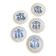 Set of five royal sphinx dessert plates Maastricht 1960s