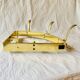 Antique gold aluminum corner wall coat rack