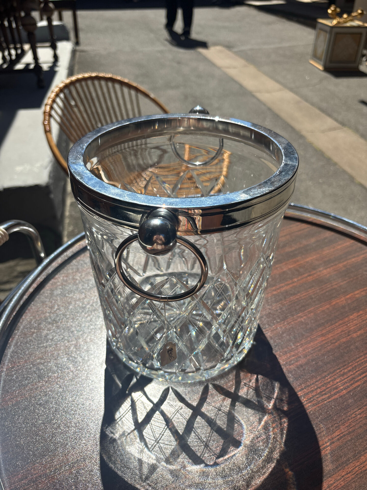 Seau à glace en cristal