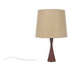 Danish diabolo table lamp with base in teak, 1960s