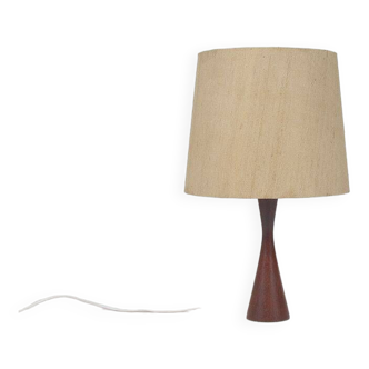 Danish diabolo table lamp with base in teak, 1960s