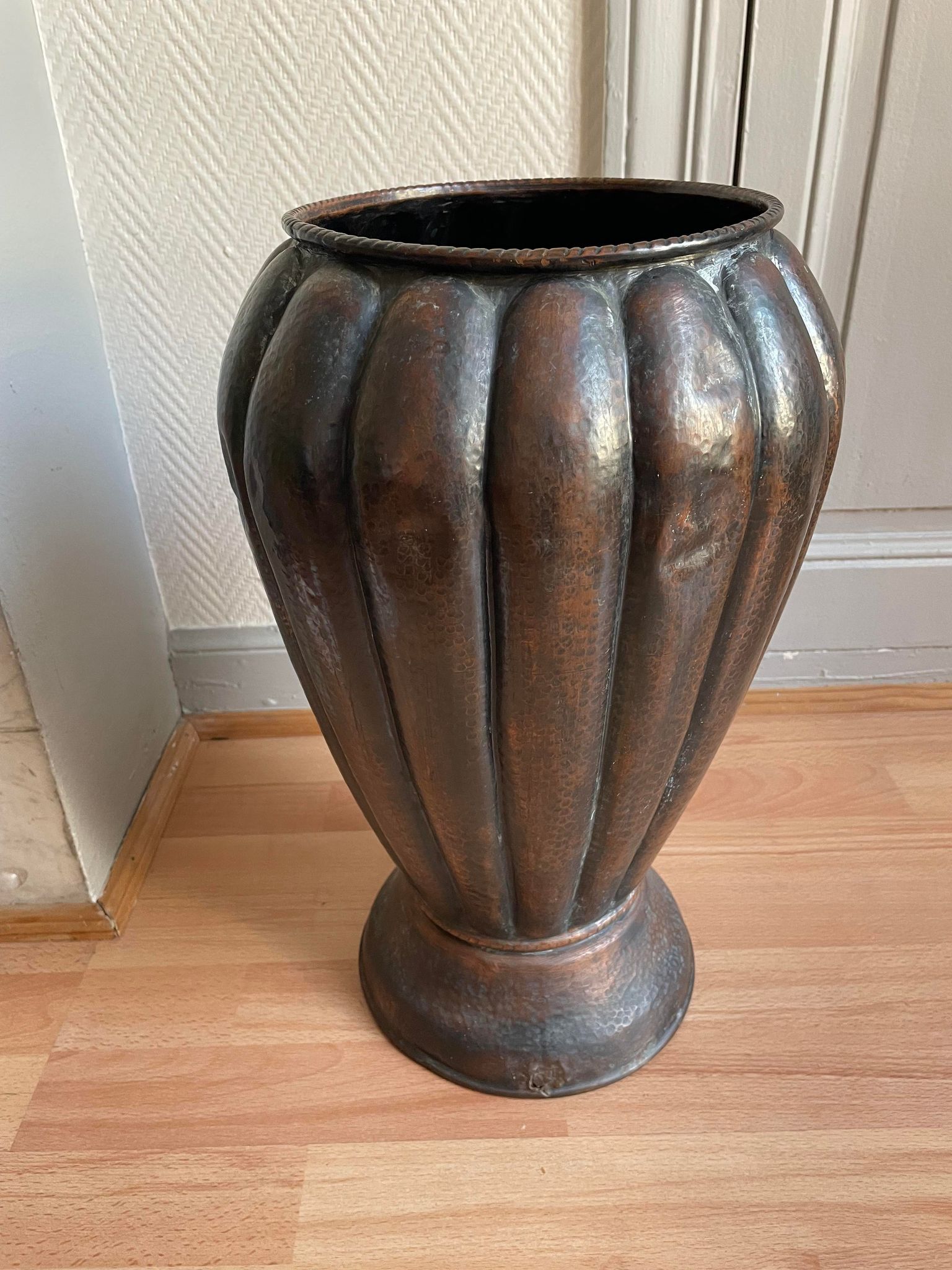 Copper umbrella stand