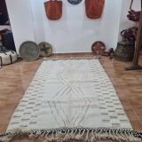 Handmade wool Berber rug 250x150 cm