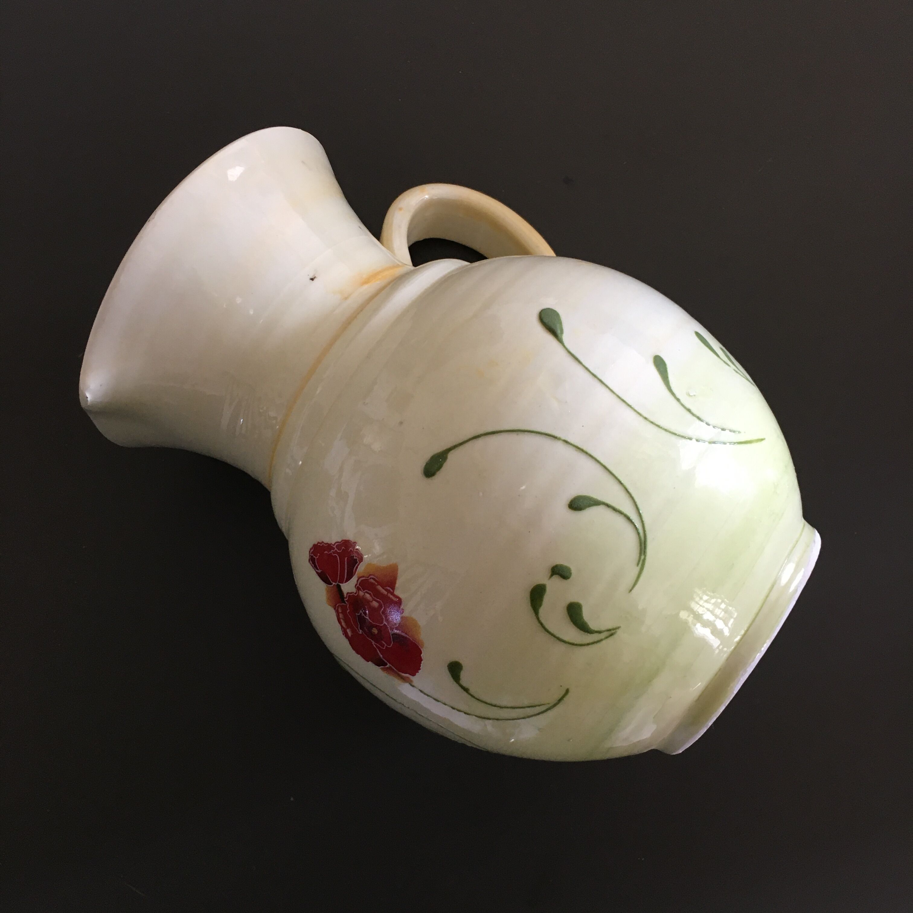 Hand-painted decorative pitcher