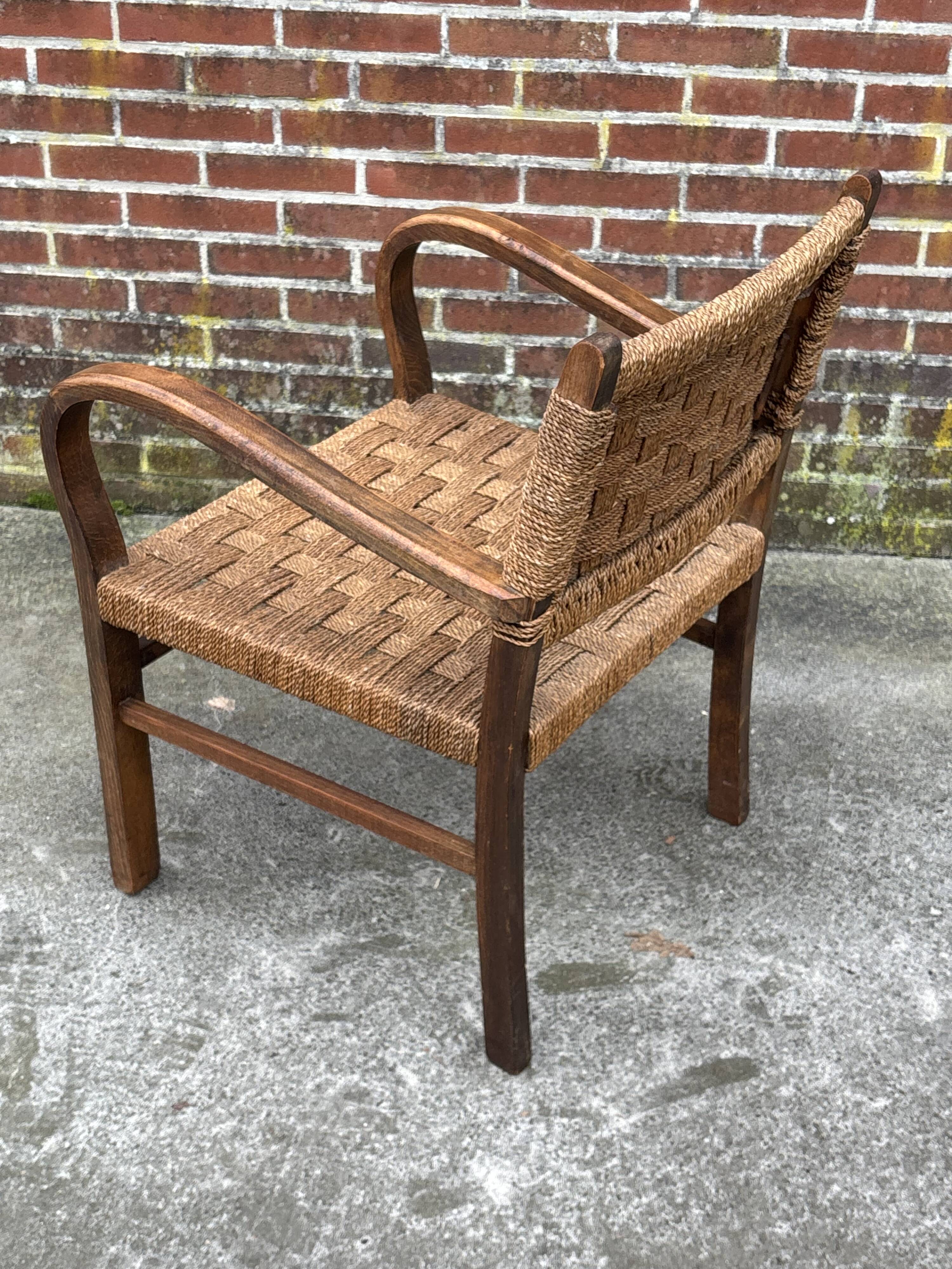 Bauhaus rope chair easy chair Erich Dieckmann style