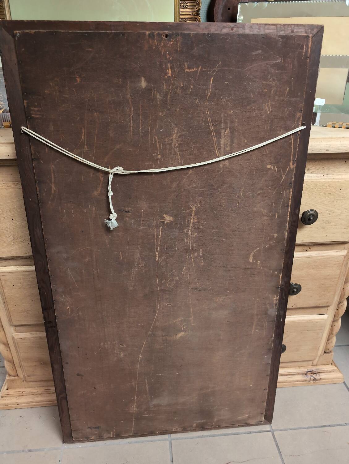 Antique trumeau mirror