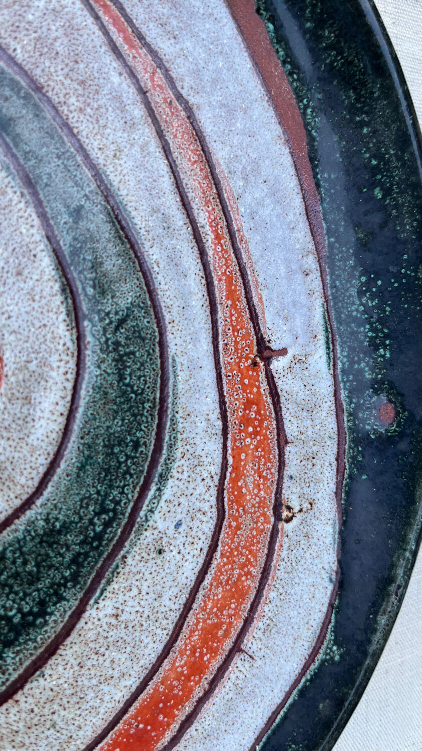 Decorative flat plate Daniel Vallauris vintage