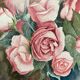 Aquarelle aux roses vintage