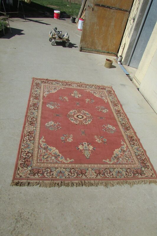 Classic Caucasian rug, pink floral - 168 X 225 cm