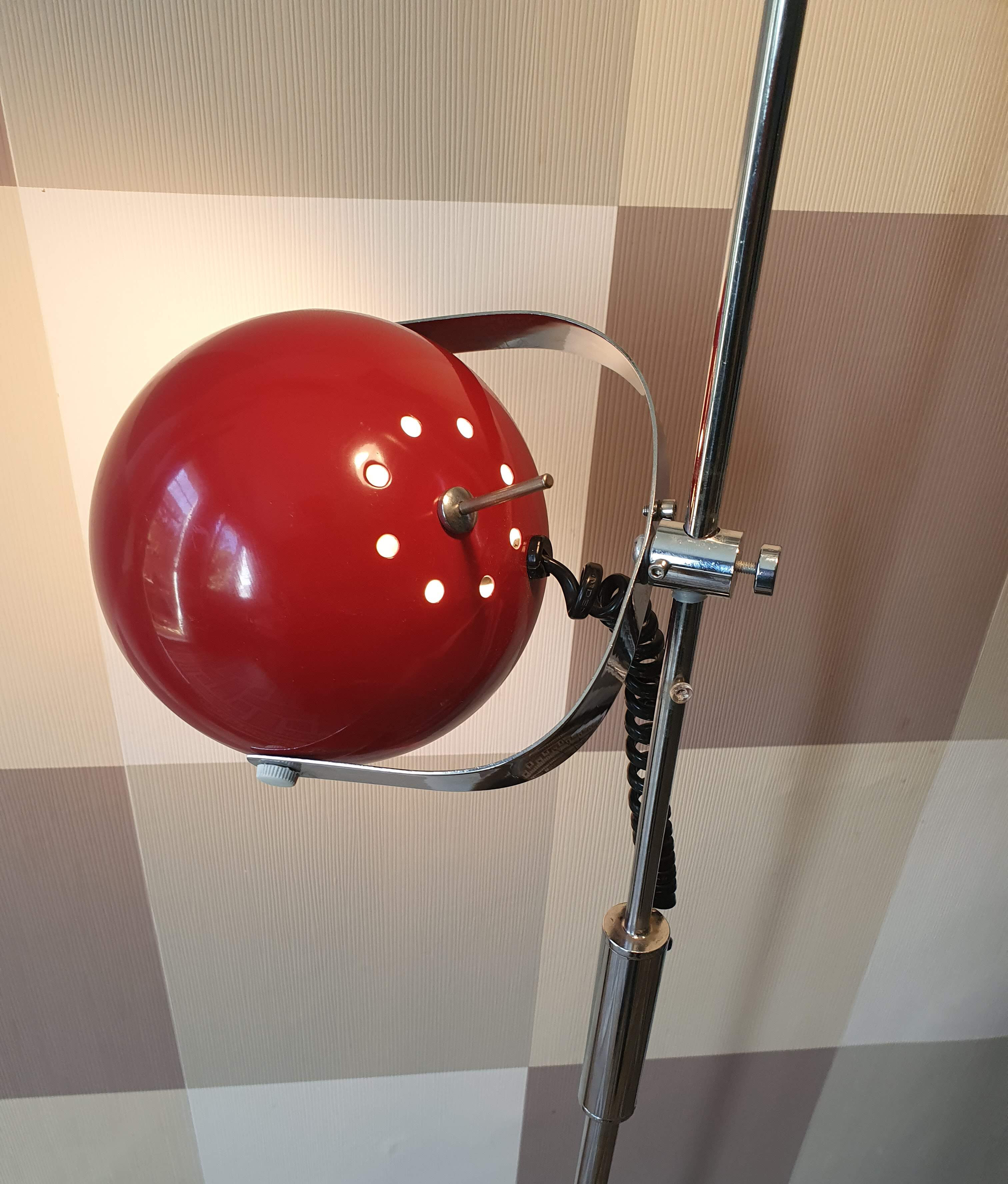 Vintage floor lamp eyeball 1970