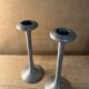 Pair of kagla aluminum candlesticks by carl ojerstam for ikea