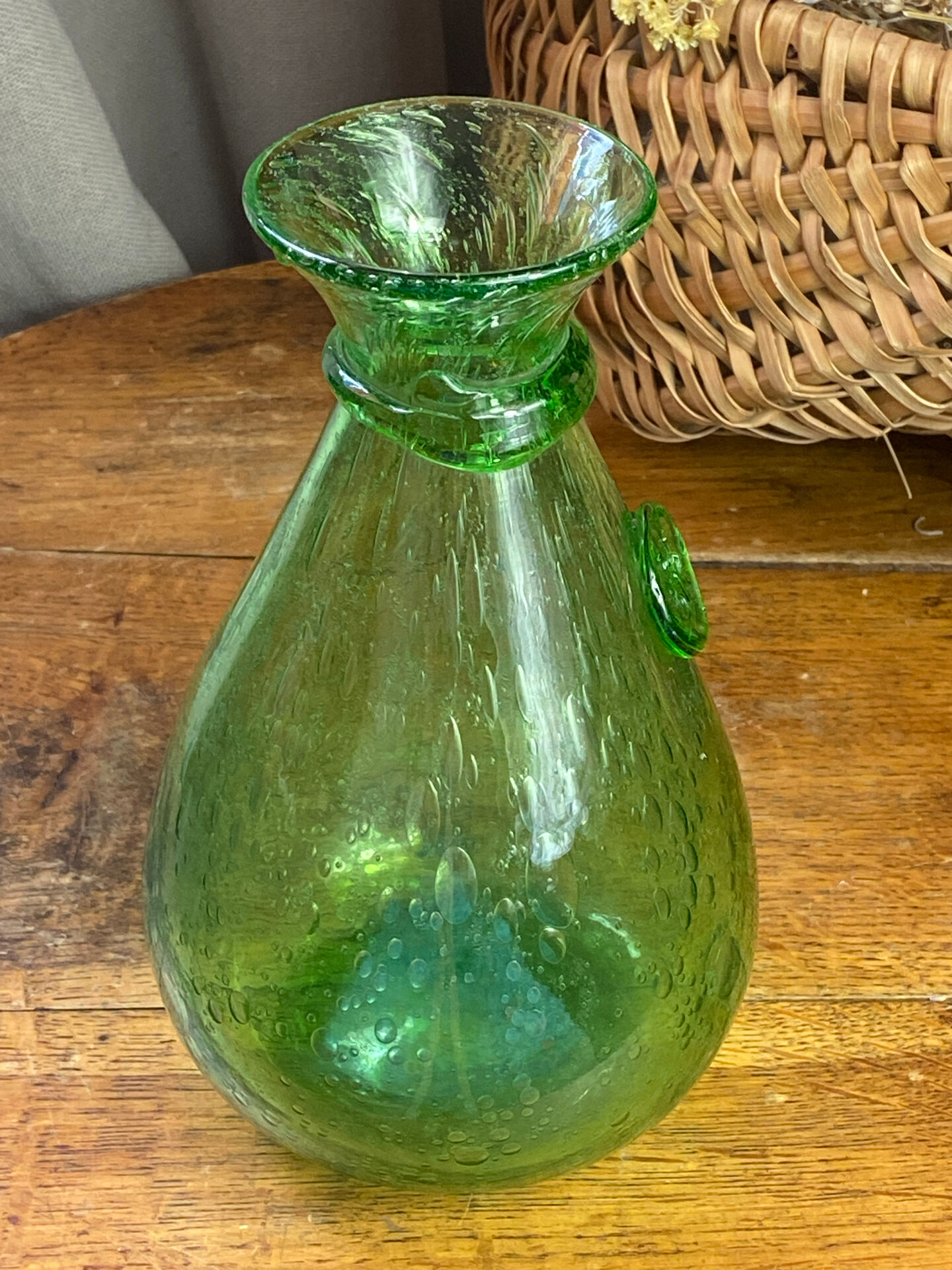 Blown glass bubble carafe Biot