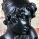 Art Nouveau woman bust in plaster signed E.Villanis