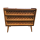 Commode bois et rotin vintage
