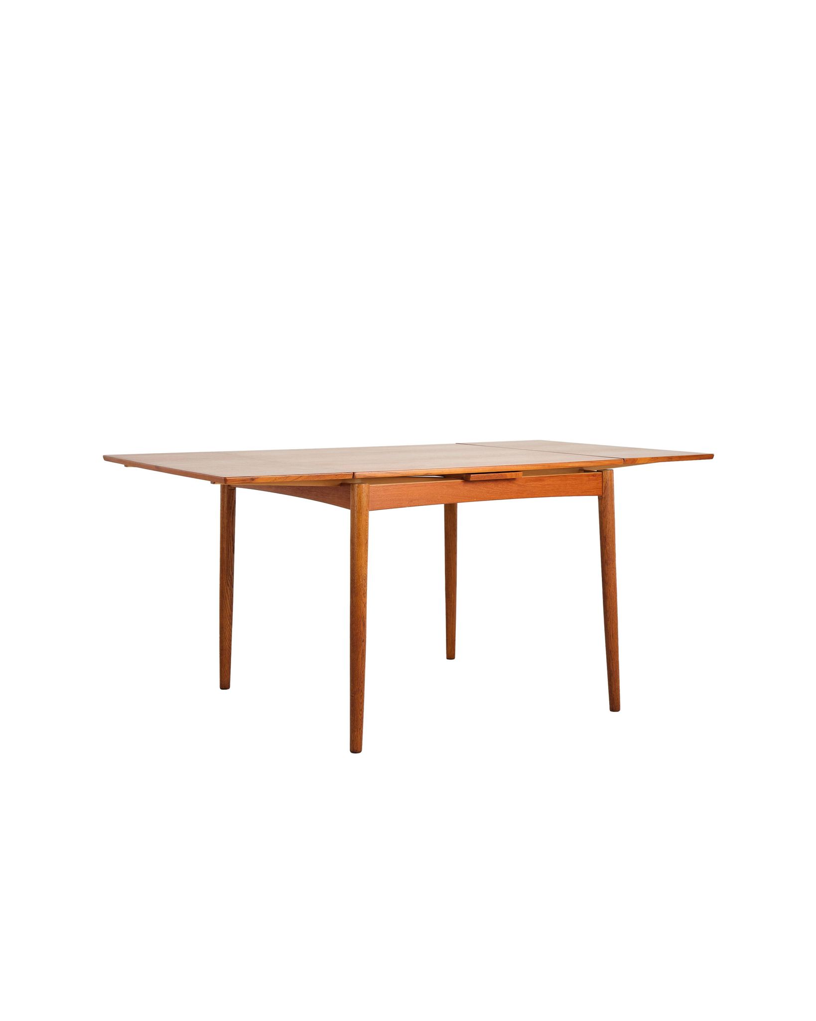 Extendable teak table by Poul Hundevad, Denmark