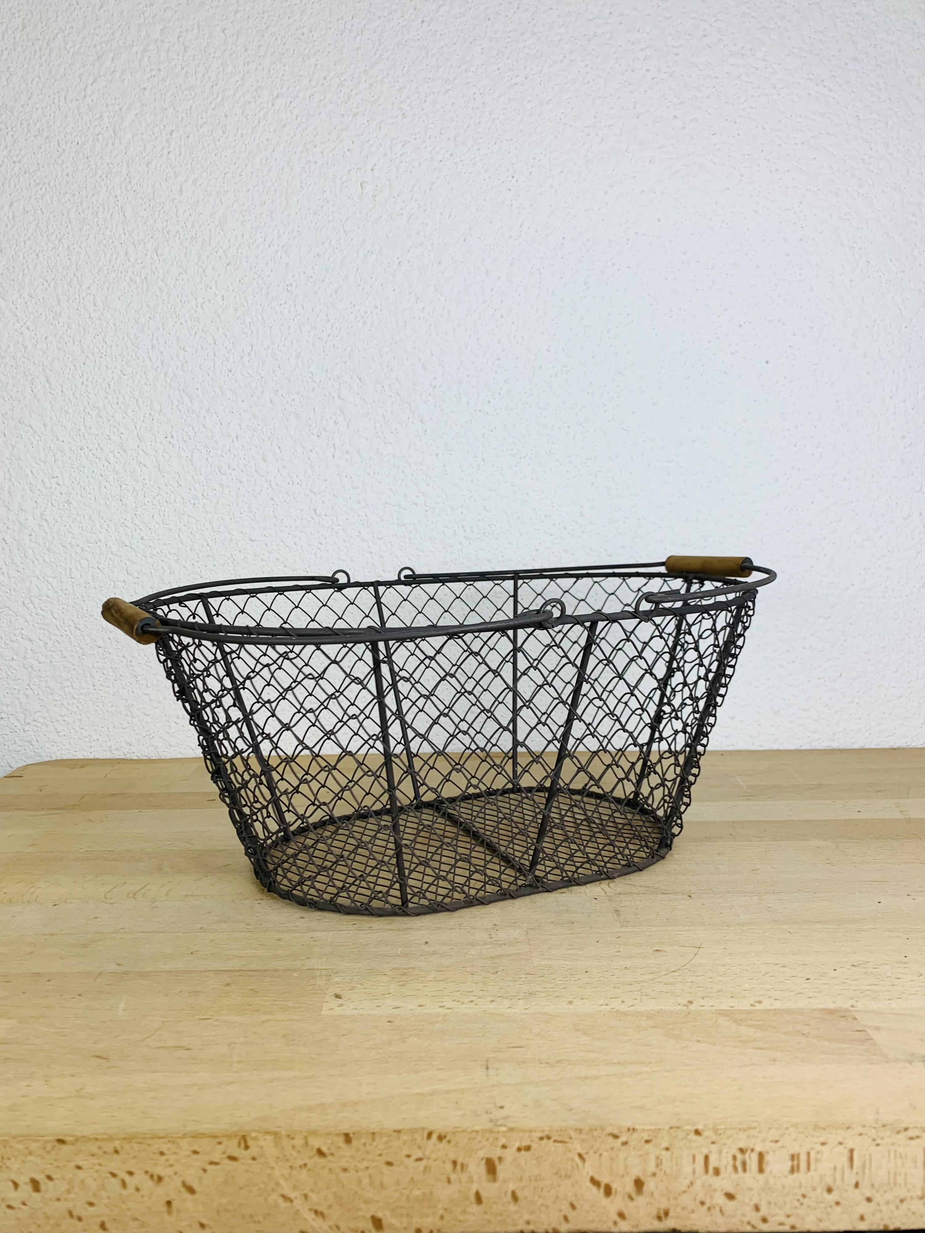 Vintage metal basket