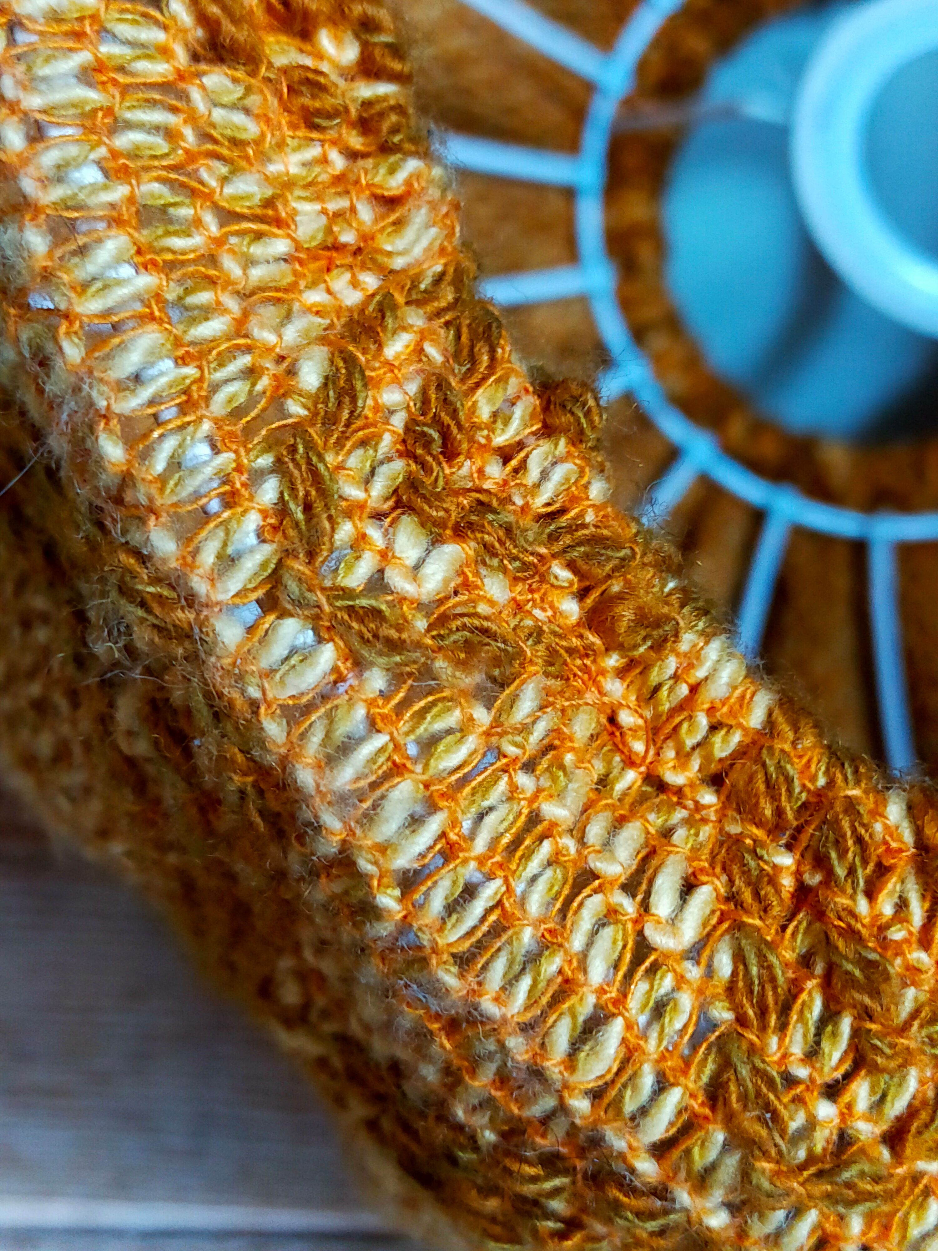 Vintage knit lampshade pendant lamp