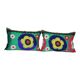 Lot de 2 housses de coussin brodées vintage 41x61 cm