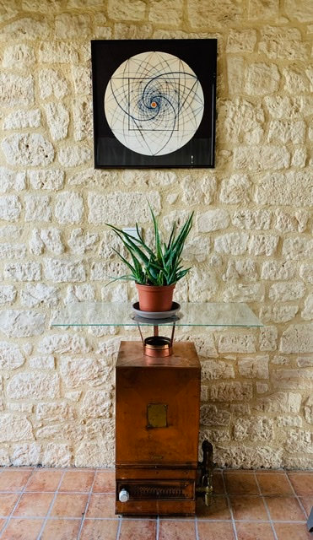 Vintage silkscreen by José Labra, signed, numbered, year 1972